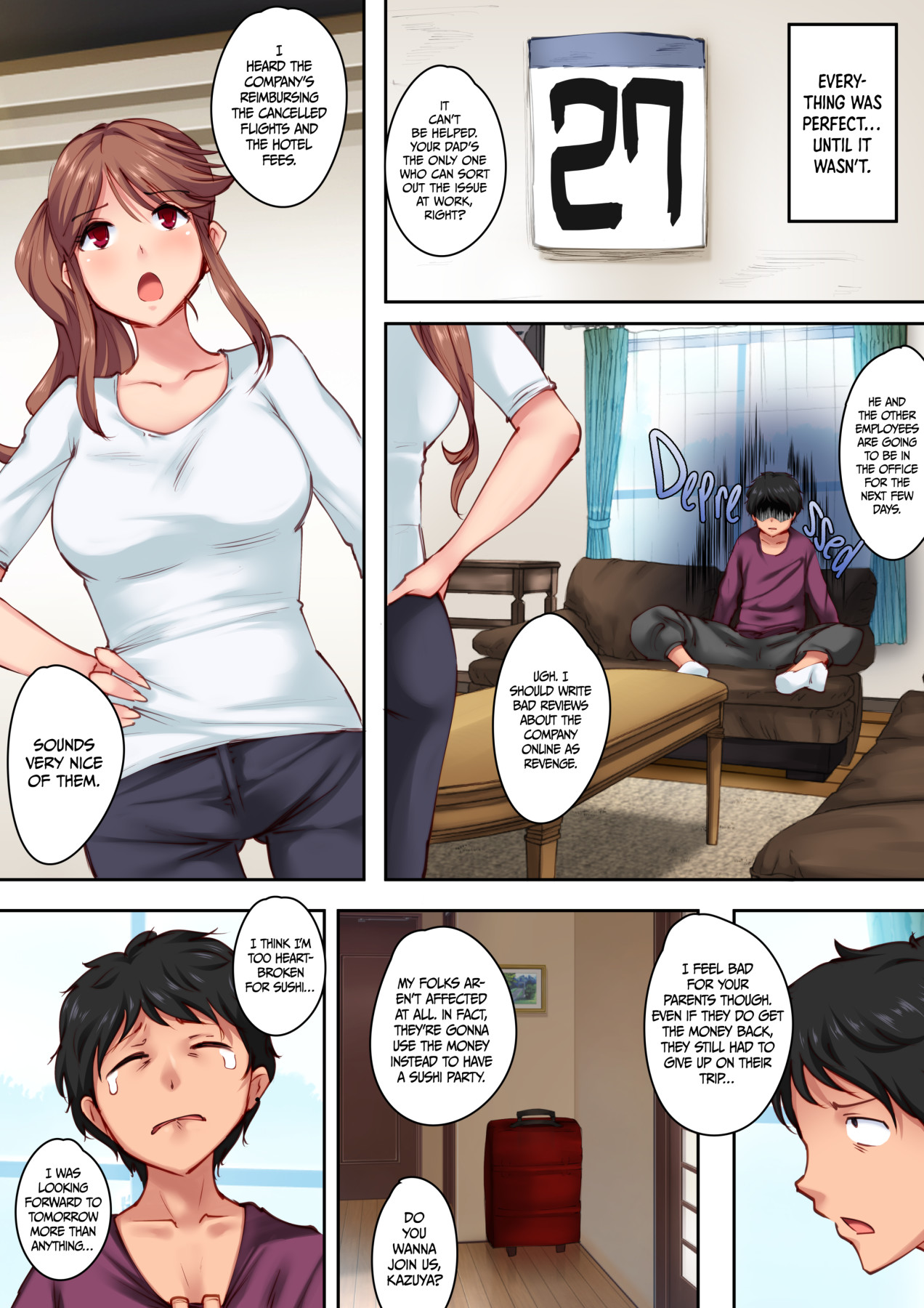 Hentai Manga Comic-Home Alone Romp With My Childhood Friend-Read-6